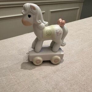 Rare Vintage 1985 Precious Moments "Birthday Series" Year 9. Pony Porcelain
